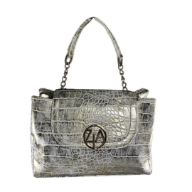 Karen ZIA ezüst kisméretű rostbőr táska