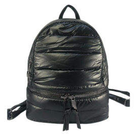 Fekete steppelt divatos hátizsák A174-1