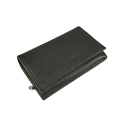 Fekete sokrekeszes kisméretű pénztárca 90V
