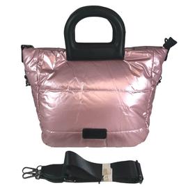 Pink közepes méretű steppelt kézitáska 815
