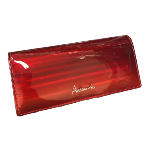 Női piros lakkozott bőr pénztárca Alessandro 60-71