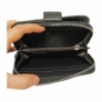 Kép 2/3 - Fekete steppelt kisméretű pénztárca C343