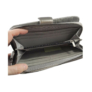 Kép 3/4 - Ezüst színű steppelt pénztárca FR7006