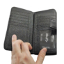 Kép 4/4 - Fekete színű steppelt pénztárca FR7006