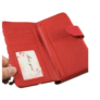 Kép 4/5 - Piros és fehér pöttyös műbőr női pénztárca