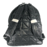 Kép 2/4 - Fekete steppelt PVC anyagú divatos hátizsák 1185