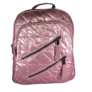 Kép 1/4 - Pink 3 rekeszes divatos steppelt hátizsák