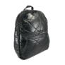 Kép 2/3 - Fekete PVC vízlepergető steppelt hátizsák 7242