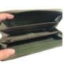 Kép 3/3 - Sötétzöld színű steppelt pénztárca