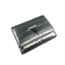 Kép 2/4 - Ezüst színű steppelt kisméretű pénztárca