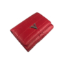 Kép 2/4 - Piros színű steppelt kisméretű pénztárca