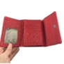 Kép 4/4 - Piros színű steppelt kisméretű pénztárca