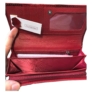 Kép 3/3 - Női piros lakkozott bőr pénztárca Alessandro 62-71